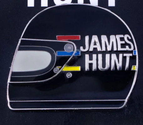2019, Negro, Pin de casco James Hunt 1976