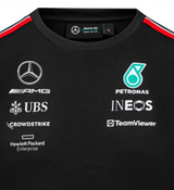 Mercedes Team Frauen Driver T-Shirt, Schwarz, 2023