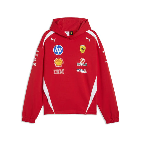 Ferrari Hoodie, Team, Fahrer Authentisch, Rot, 2026