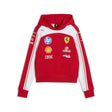 Ferrari Kapuzenpullover, Team, Kurzschnitt, Damen, Rot