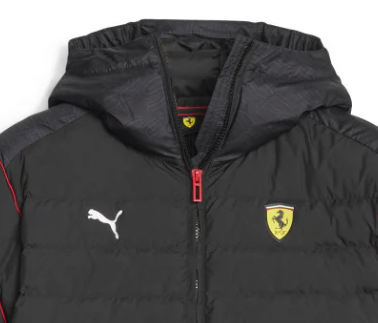 Ferrari Gepolstert Jacke, Puma, Race MT7 Ecolite, schwarz