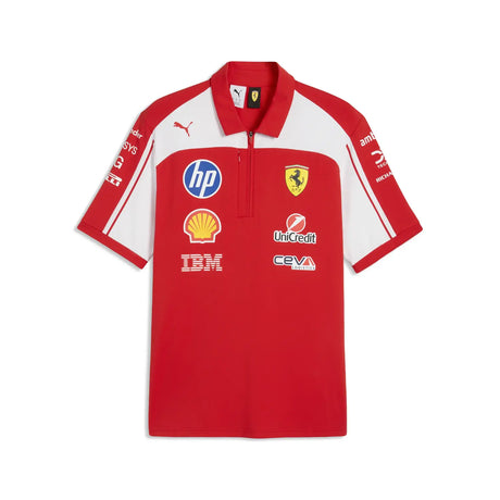 Ferrari Polo, authentisch, Team, Puma, rot, 2026