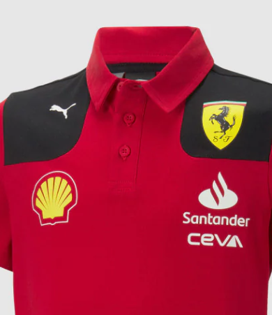 Ferrari polo, Puma, team, Kinder, Rot, 2023