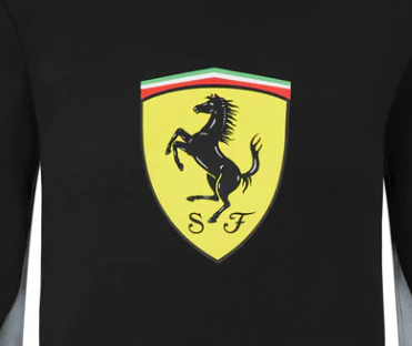 Ferrari Shield Kinder Sweatshirt, Schwarz, 2021