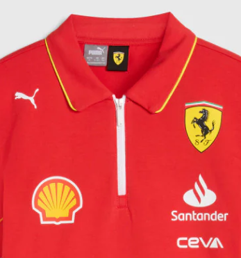 Ferrari polo-shirt, Puma, team, kinder, rot, 2024