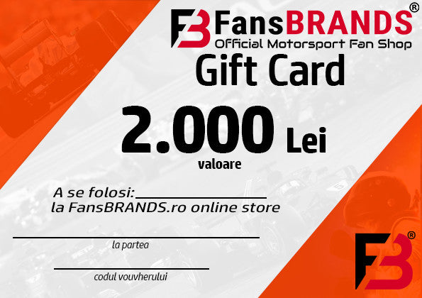 Card Cadou 2000 RON - FansBRANDS®