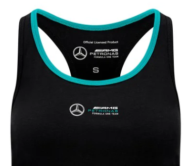 Chaleco deportivo Mercedes para mujer, color negro