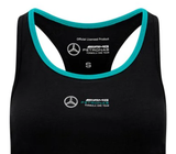 Chaleco deportivo Mercedes para mujer, color negro