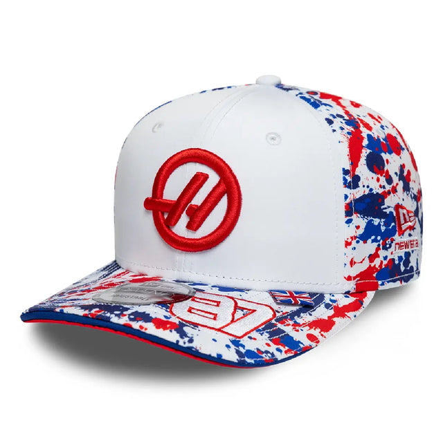 Haas F1 Cap, Team, Oliver Bearman, 9SEVENTY, New Era, Silverstone Sonderedition, Weiß, 2026