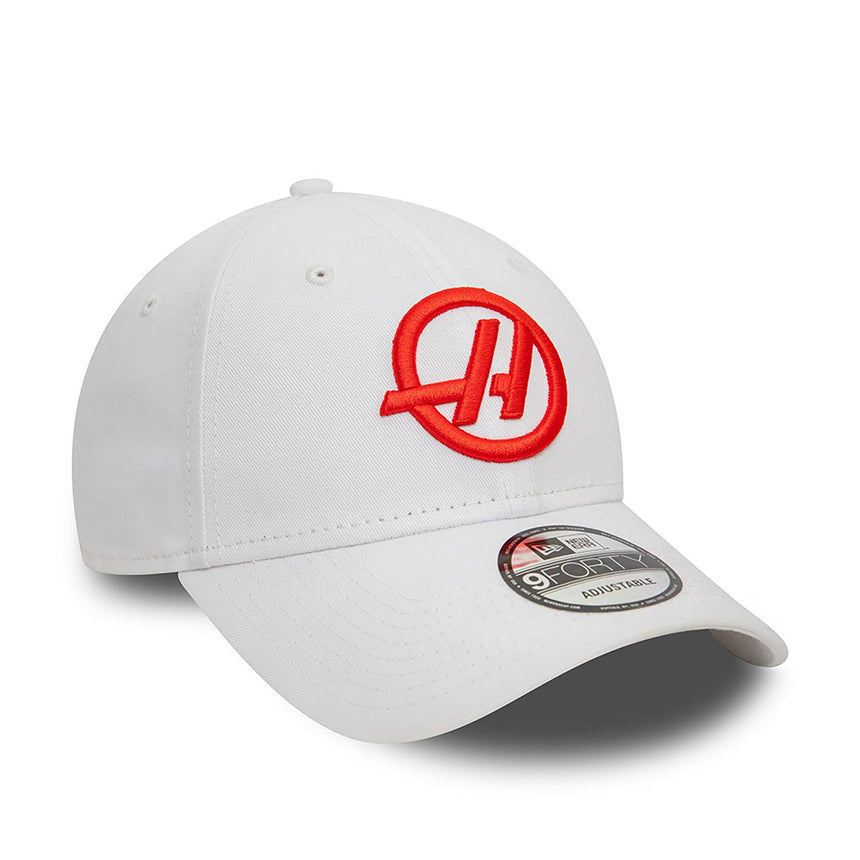 Gorra Haas, NEW ERA, 9FORTY, blanca