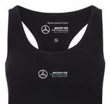 Mercedes Damenoberteil, Logo, Schwarz, 2020