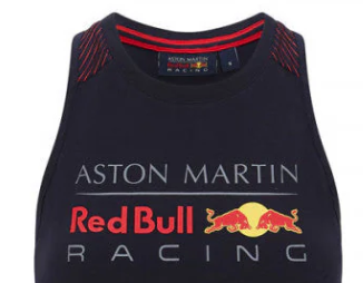 Red Bull women's top, logo, blue, 2020