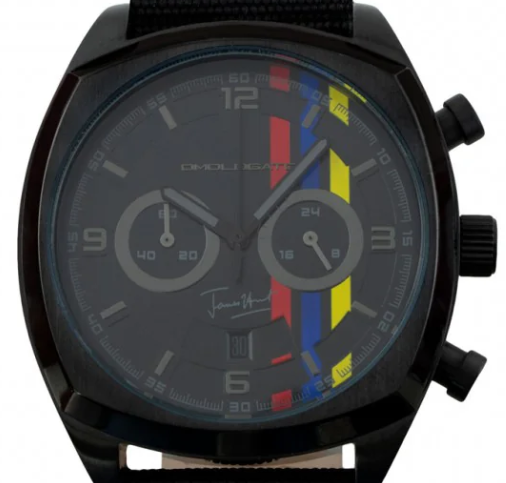 James Hunt Chronograph, schwarz