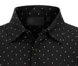 Camiseta Mercedes de lunares para hombre, negra
