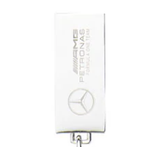 Mercedes leather keychain, black, 2021
