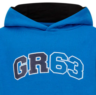 Mercedes Kinder George Russell Kapuzenpullover, blau