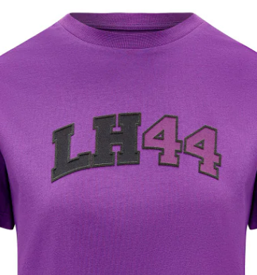 Mercedes Frauen Lewis Hamilton Logo Tee, lila
