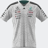 Mercedes Polo, Team, adidas, Rennfahrer, Weiß