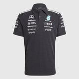 Mercedes Polo, Team, Engineers, Adidas, Schwarz, 2026