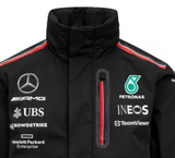 Mercedes Team Herren Regenjacke, Schwarz, 2023