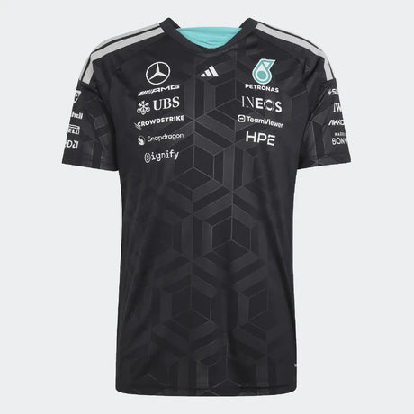 Mercedes Team Polo, adidas, schwarz