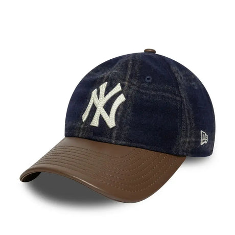 New York Yankees Cap, Lodenleder, New Era, 9TWENTY, Braun