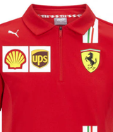 Polo infantil Ferrari, equipo Puma, rojo, 2020