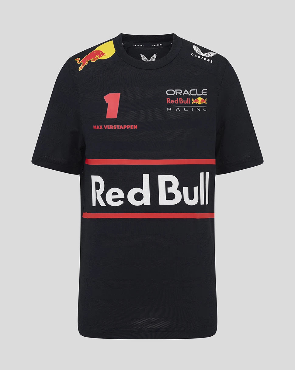 Camiseta de cuello redondo de Max Verstappen de Red Bull Racing para niños 🔥