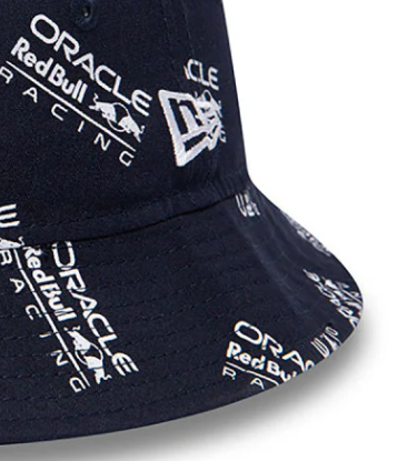 Red Bull Racing bucket hat, New Era, AOP, blau