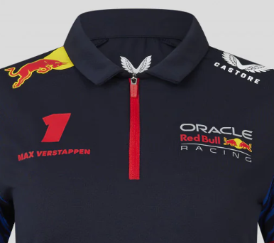 Red Bull Racing polo, Max Verstappen, Frauen, Blau, 2023