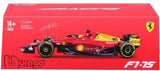 Ferrari-Modellauto, F1-75 GP von Italien, Bburago, 1:24, Charles Leclerc #16, 2022