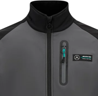 Chaqueta softshell Mercedes para hombre, color negro