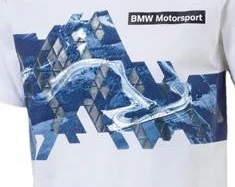 Camiseta gráfica de cuello redondo Puma BMW, color blanco, 2017