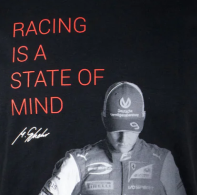 Camiseta negra con el lema "Mick Schumacher Claim", 2020