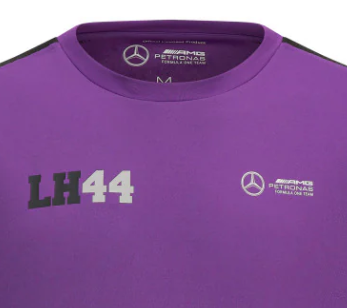 Camiseta deportiva de Mercedes Lewis Hamilton, morada