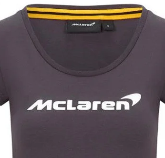 McLaren Women's T-Shirt, Logo, Grey, 2020