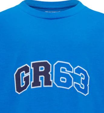 Mercedes Kinder George Russell Logo Tee, blau