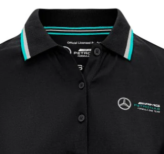 Polo Mercedes de mujer, negro
